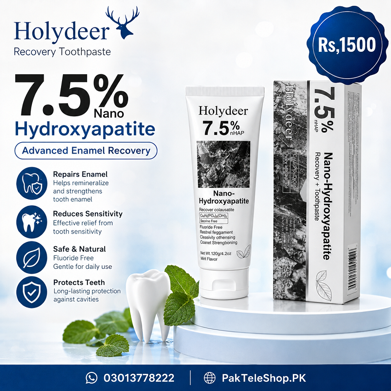 Holydeer Recovery Toothpaste with 7.5% Nano Hydroxyapatite