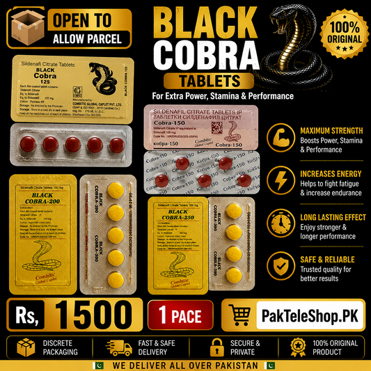 Black Cobra Tablets for Men – Male Performance Supplement