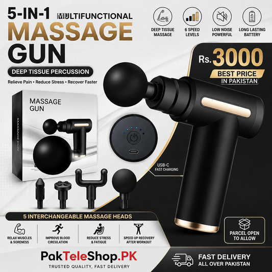 5-in-1 Multifunctional Electric Deep Tissue Massage Gun