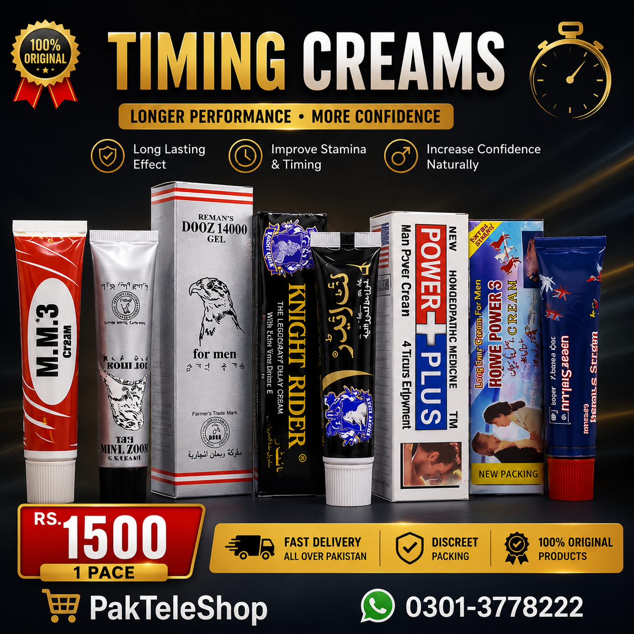 Timing Cream for Men | Long-Lasting Performance