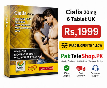 Cialis 20mg 6 Tablet UK | Long-Lasting ED Support