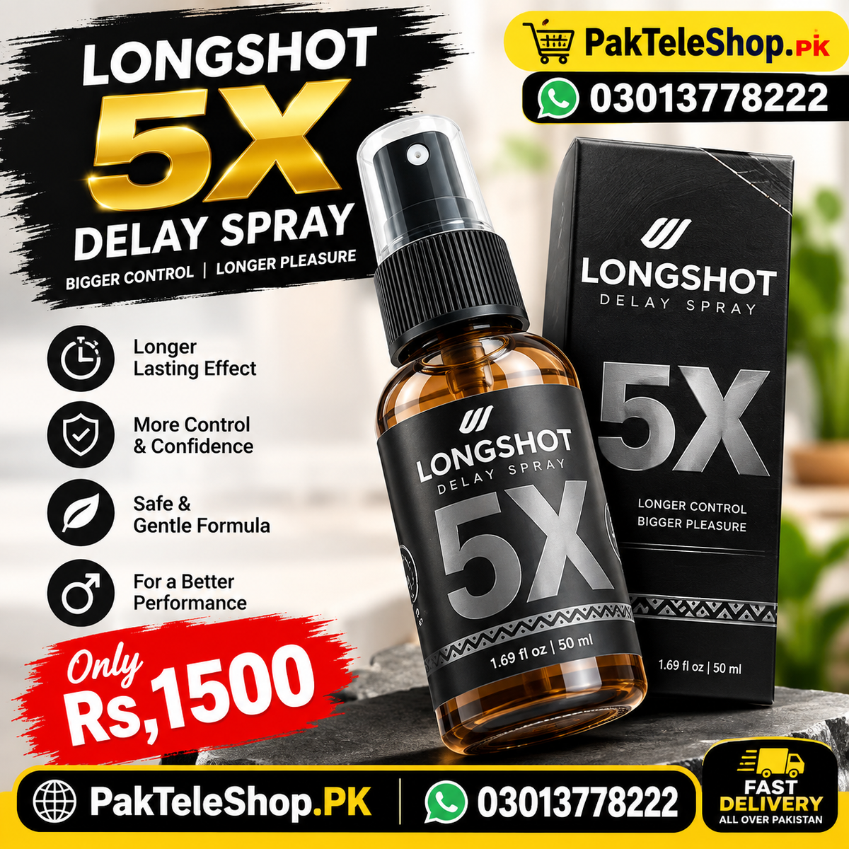 Longshot 5X Delay Spray