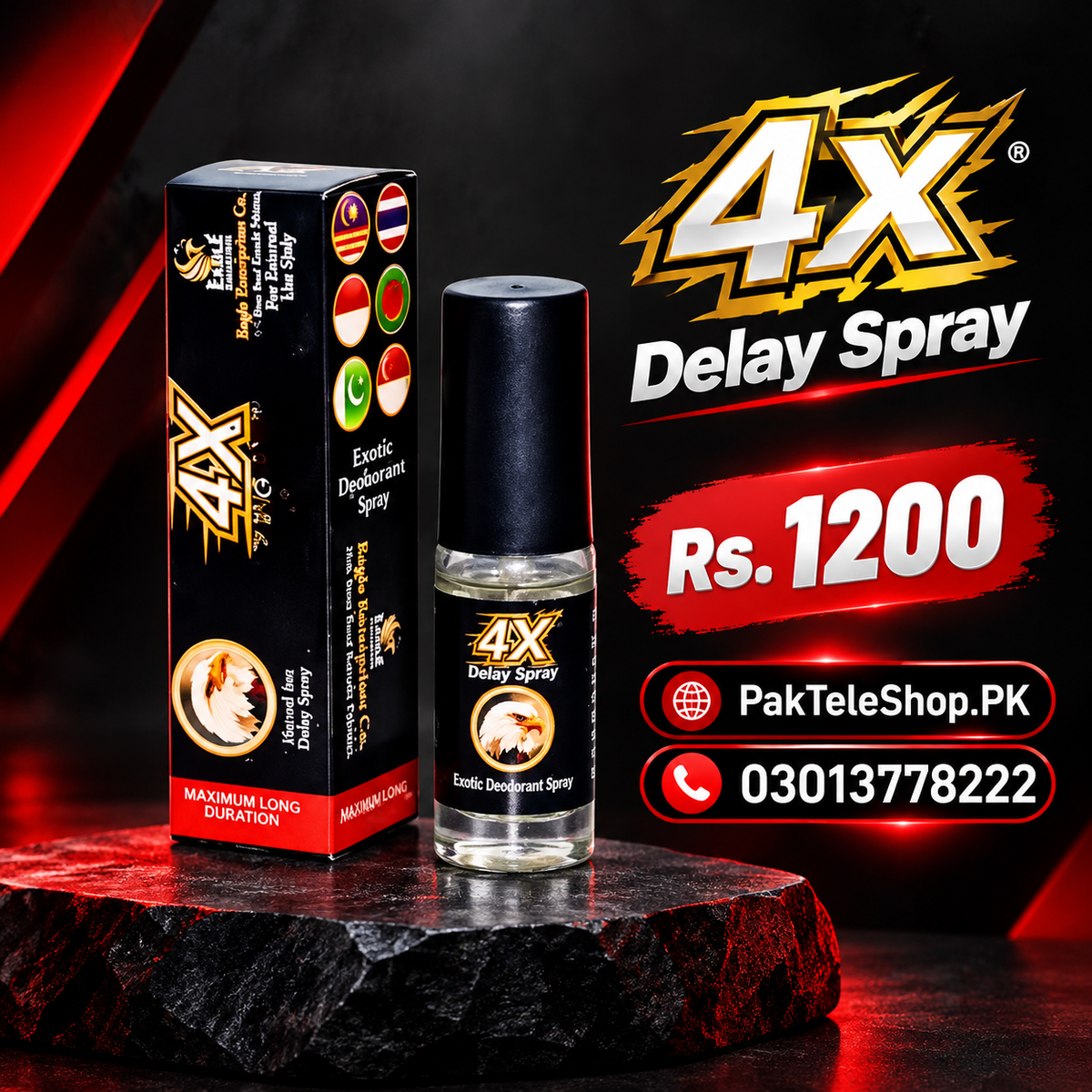 4x Delay Spray