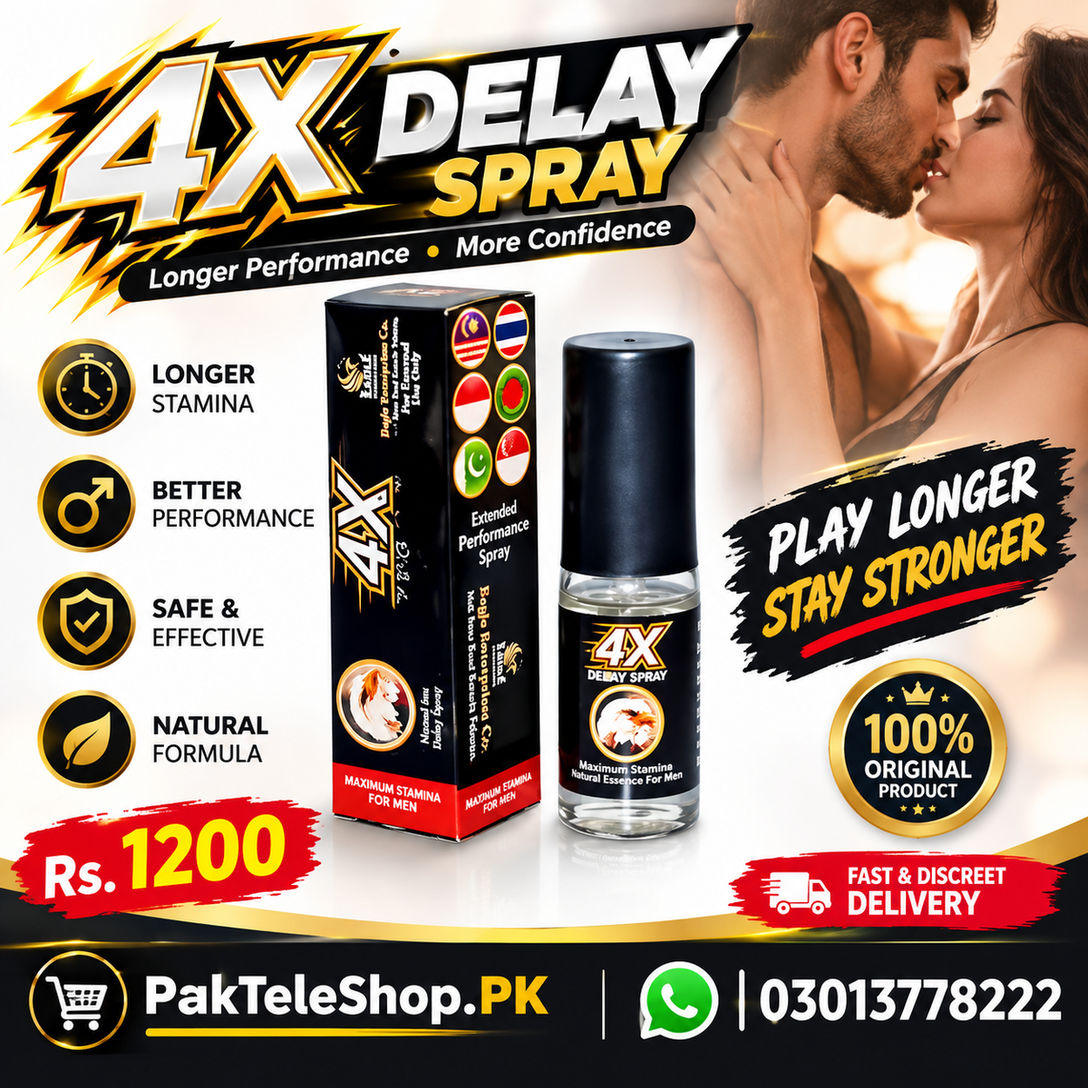 4x Delay Spray