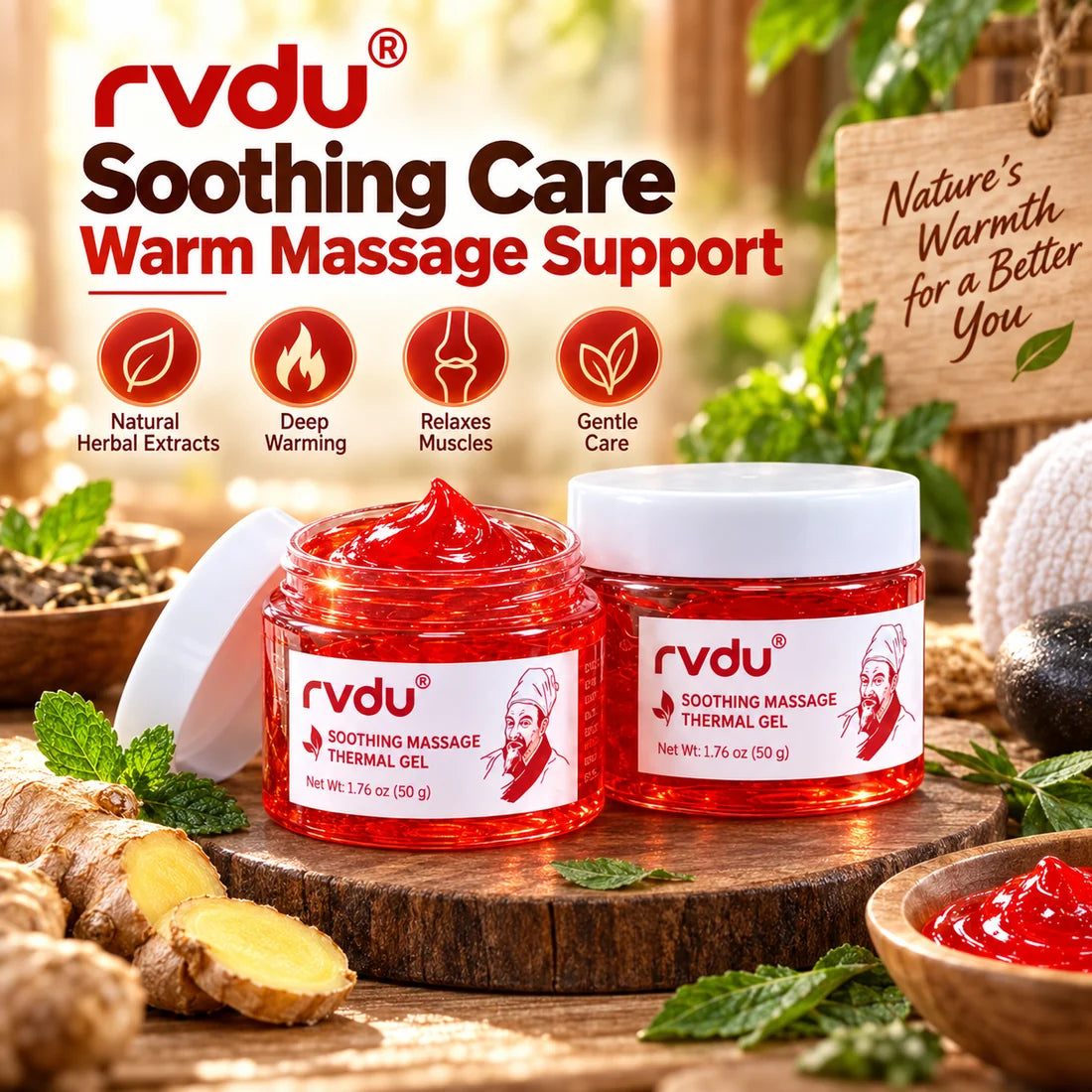 RVDU Massage Thermal Gel