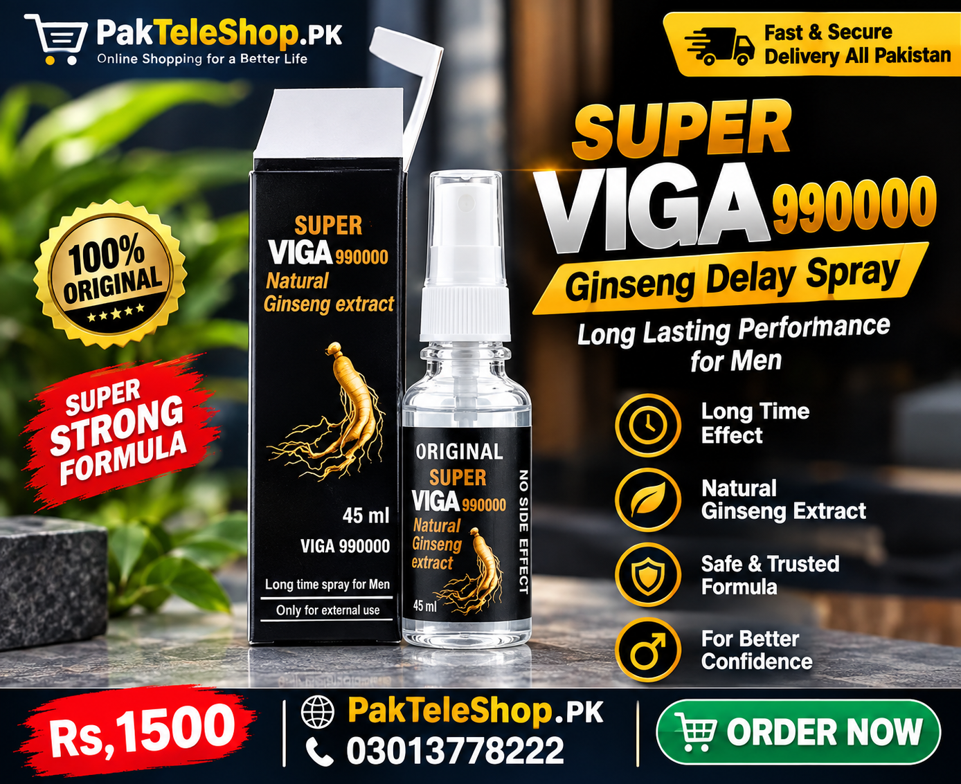 Super Viga 990000 Ginseng Delay Spray