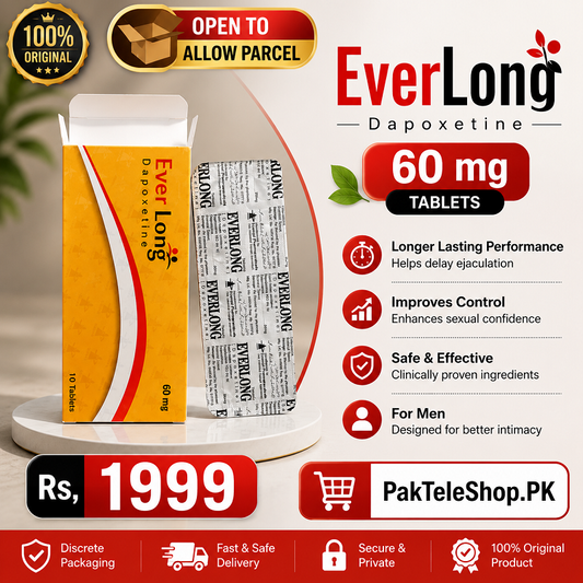 Everlong Dapoxetine 60mg Tablets for Men – Premature Ejaculation Support