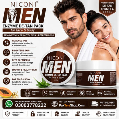 Niconi Men Enzyme De Tan Cream