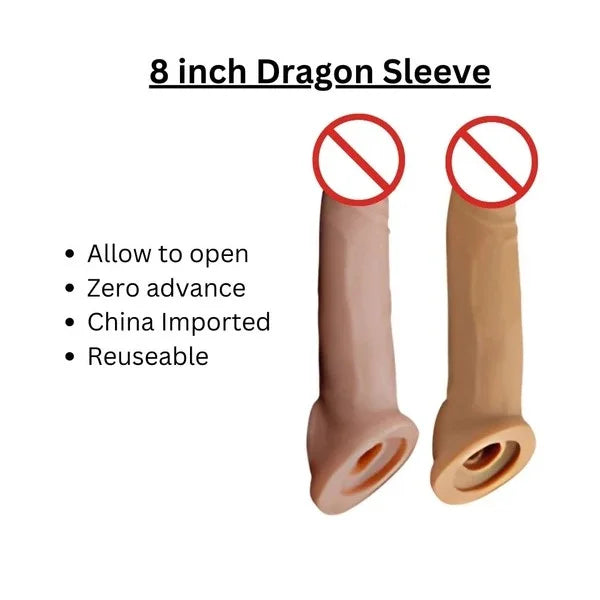 Silicon Dragon Condom Sleeve