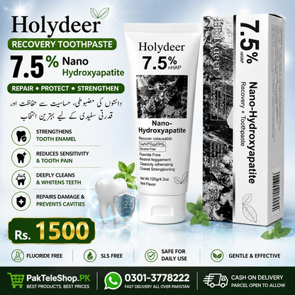 Holydeer Recovery Toothpaste with 7.5% Nano Hydroxyapatite