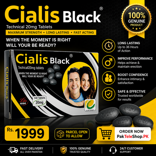 Cialis Black Tablet 20mg | Long-Lasting Performance Support
